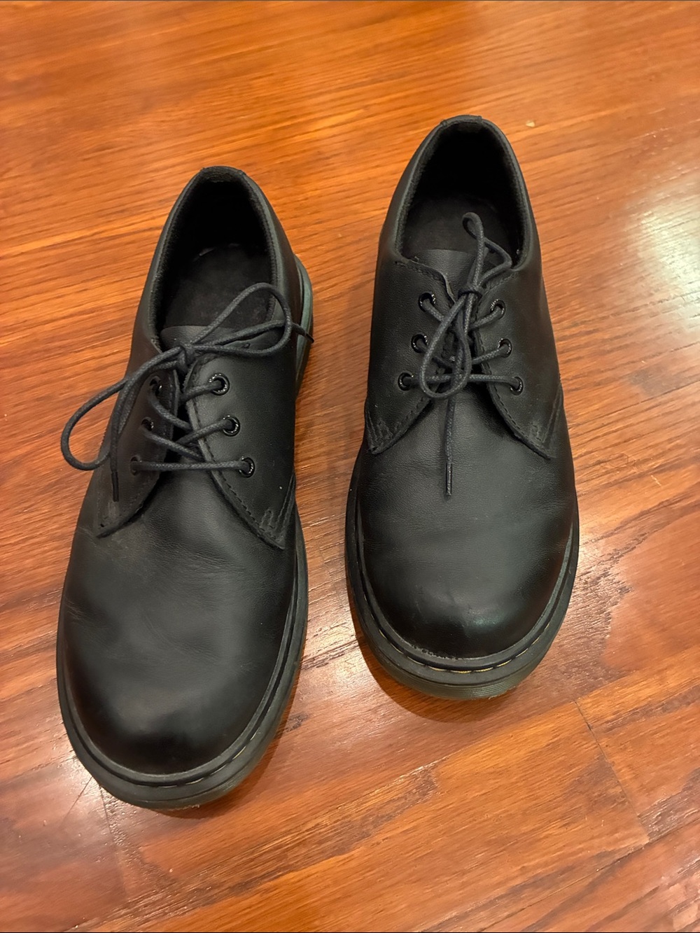 Dr Martin’s Men's Black Lace-Up Leather Shoes
